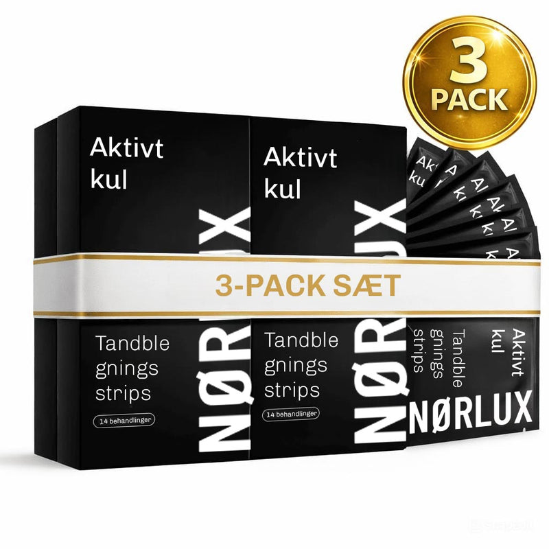 Tandblegningsstrips med aktivt kul