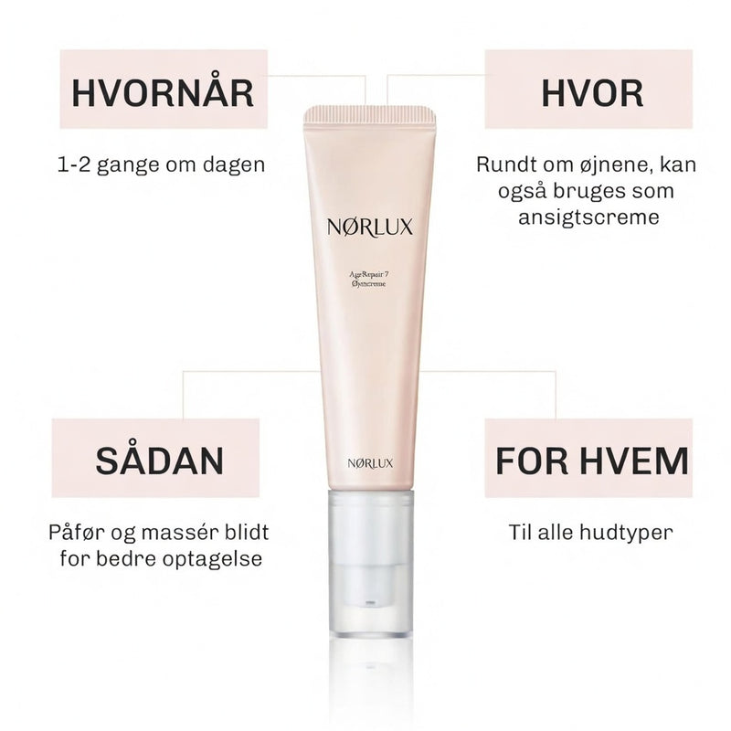 Øjencreme med ginseng der giver fugt og forbedrer elasticitet