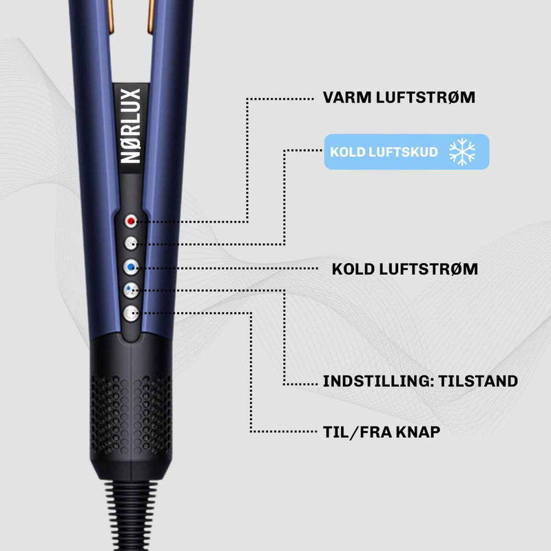 Air styler der tørrer håret hurtigt og giver glat finish
