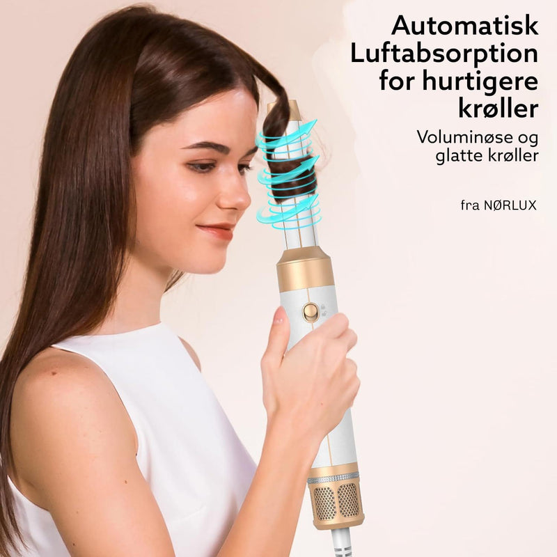 Professionel hårstyling hjemme med volumen og perfekte krøller