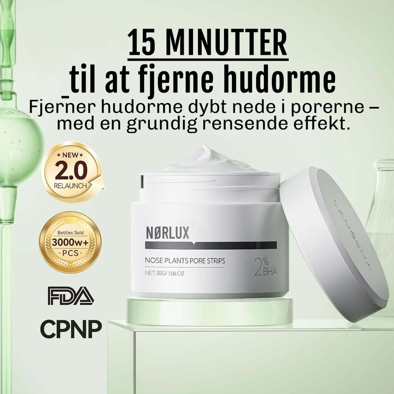 Maske til T zone der fjerner hudorme fra næse pande og hage