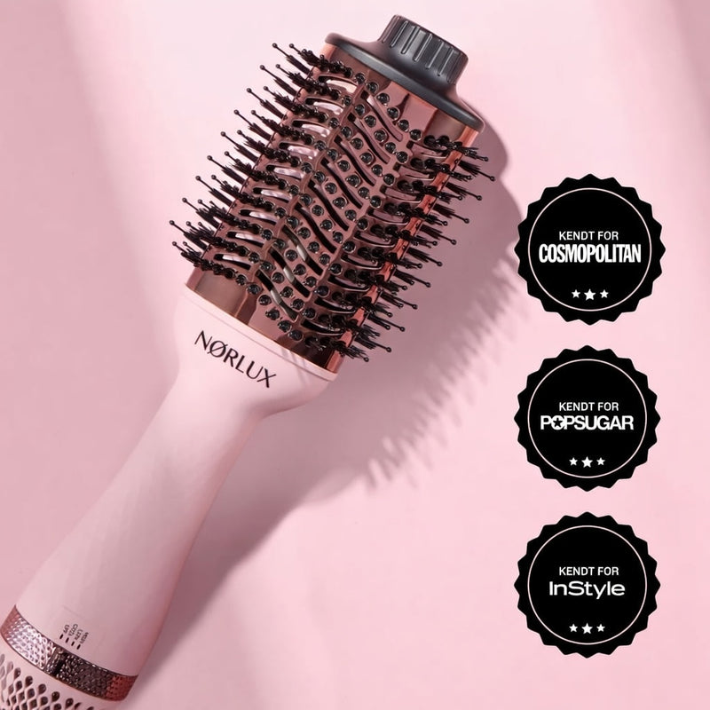 Föhnstyler til blowout look med volumen derhjemme