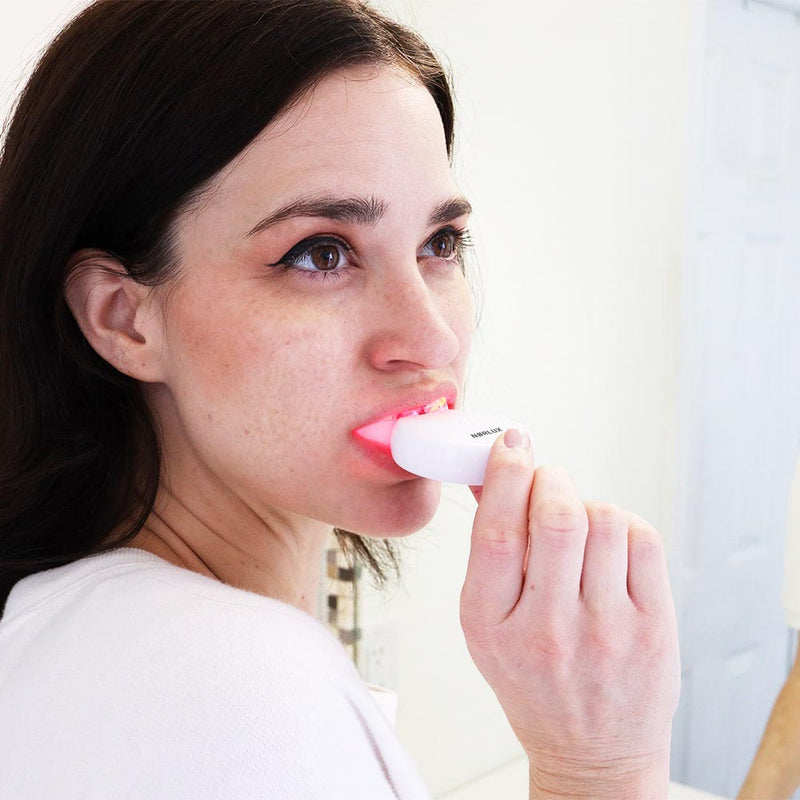 Farvekorrigerende tandblegningssæt
