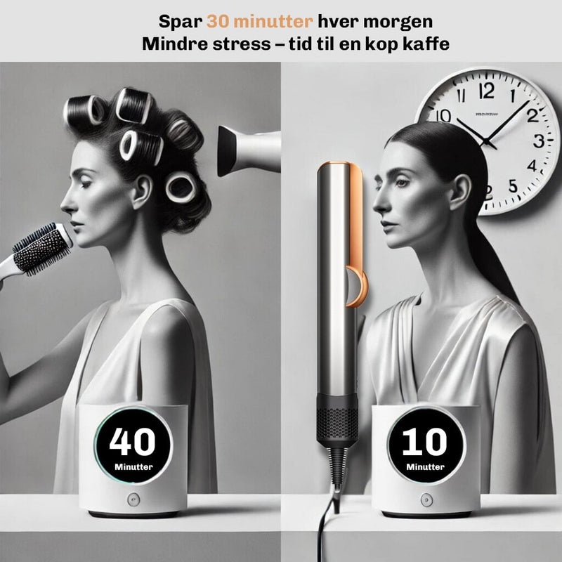 Let og ergonomisk glattejern til nem og komfortabel styling