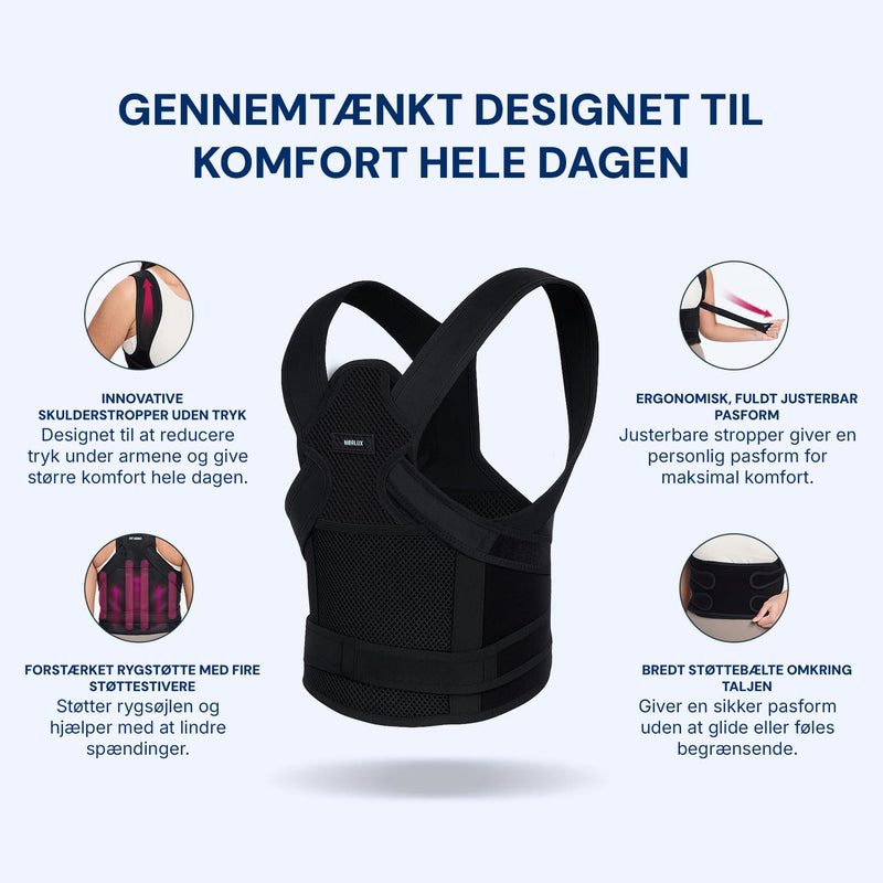 Rygstøtte Elite+ 2.0