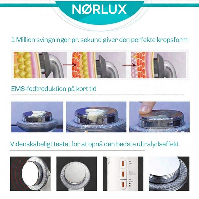 Kavitationsapparat til behandling af lår mave og arme mod cellulite