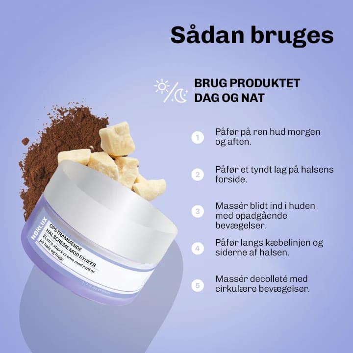 Liftingcreme til hals og dekollete for fastere og mere ensartet hud