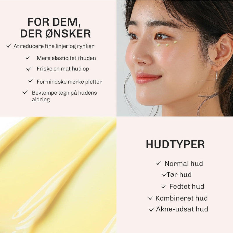Let øjencreme der absorberes hurtigt og giver friskere udseende