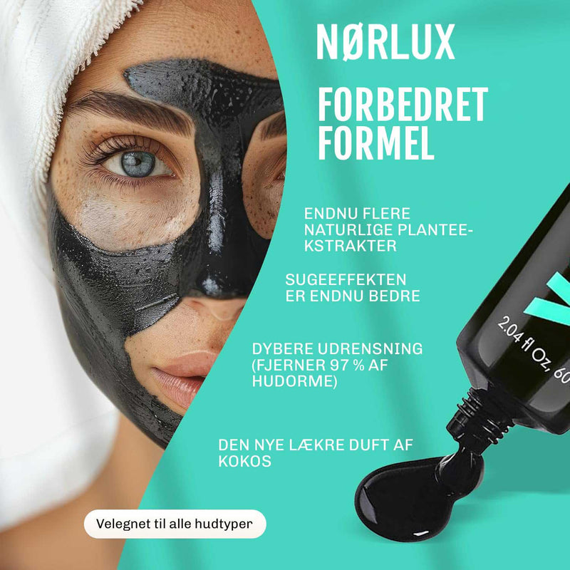 Peel off maske til T zone der fjerner hudorme fra næse pande og hage