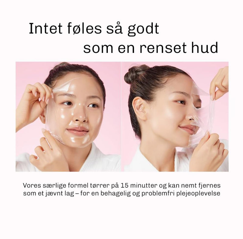 Natte maske der opstrammer huden og giver glattere hud