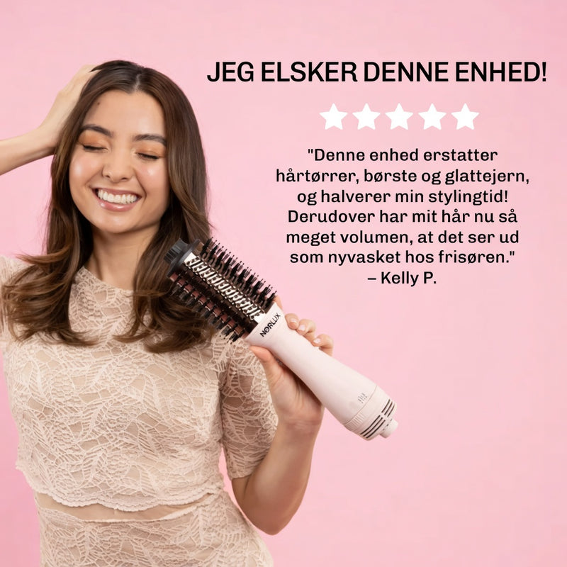Föhnstyler der giver volumen og et sundt glat finish