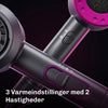 AirFusion hårtørrer med anti-krus-teknologi for glat, blødt og skinnende hår.