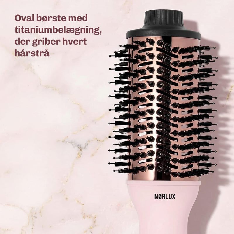 Blowout-børste til fyldige frisurer med glat finish og professionelle resultater.